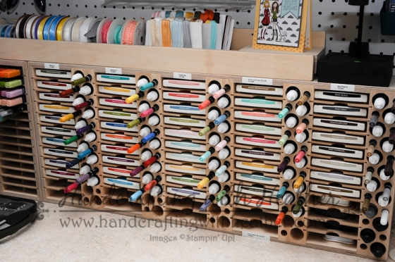 Stamp-n-Storage Combo Ink Pad Holder houses all of my ink pads, ink refills, and Stampin' Write Markers.